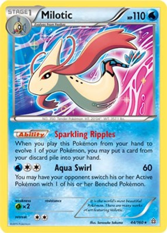 Milotic - 44/160 (XY Primal Clash) - 044/160 - Rare