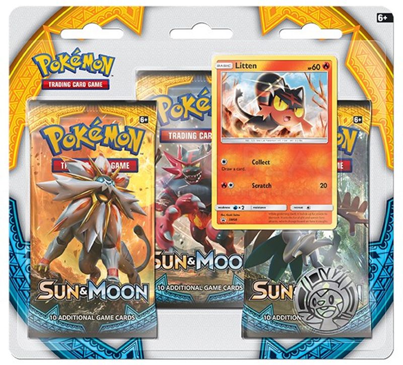 Sun & Moon Base Set 3 Pack Blister [Litten]