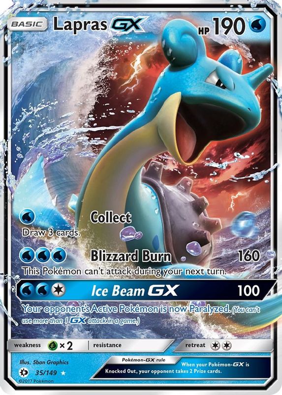 Lapras GX - 35/149 - Ultra Rare