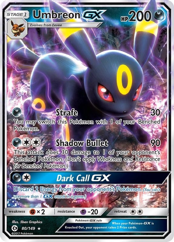 Umbreon GX - 80/149 - Ultra Rare