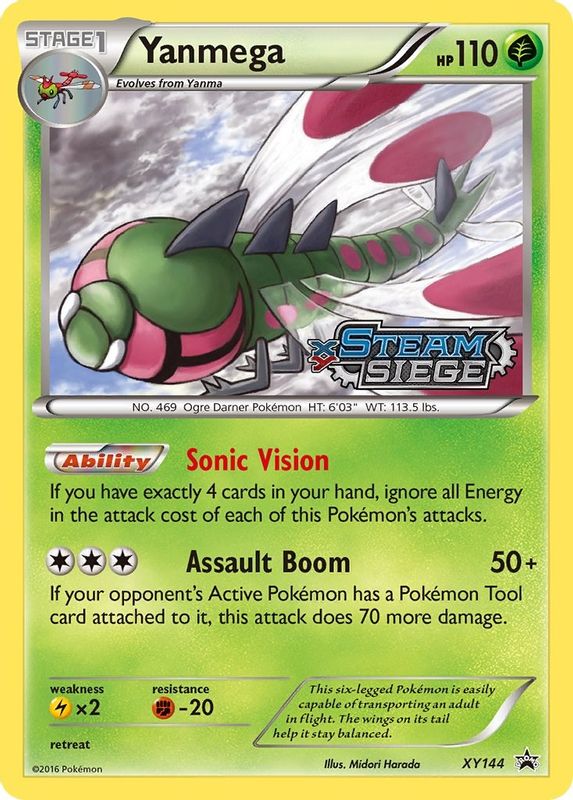 Yanmega (XY Steam Siege Prerelease) - XY144 - Promo