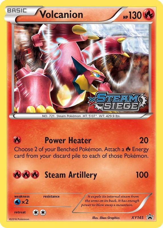 Volcanion (XY Steam Siege Prerelease) - XY145 - Promo