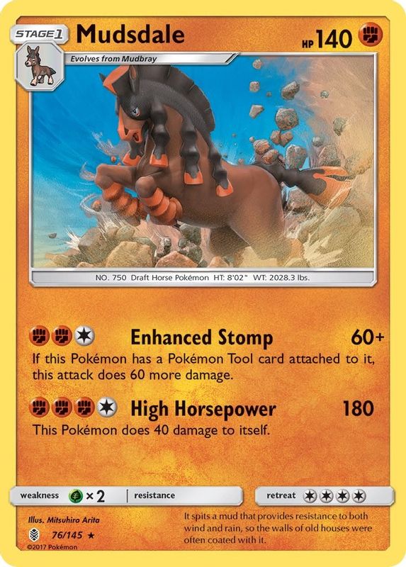 Mudsdale - 76/145 - Holo Rare