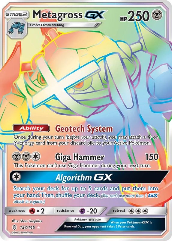 Metagross GX (Secret) - 157/145 - Secret Rare