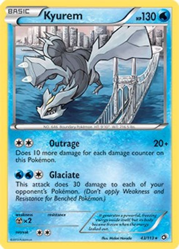 Kyurem 43/113 (BW Legendary Treasures) - 043/113 - Rare