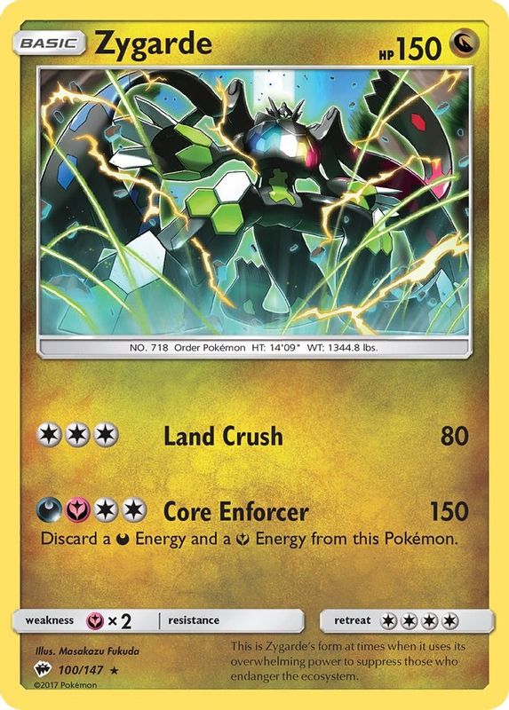 Zygarde - 100/147 - Holo Rare