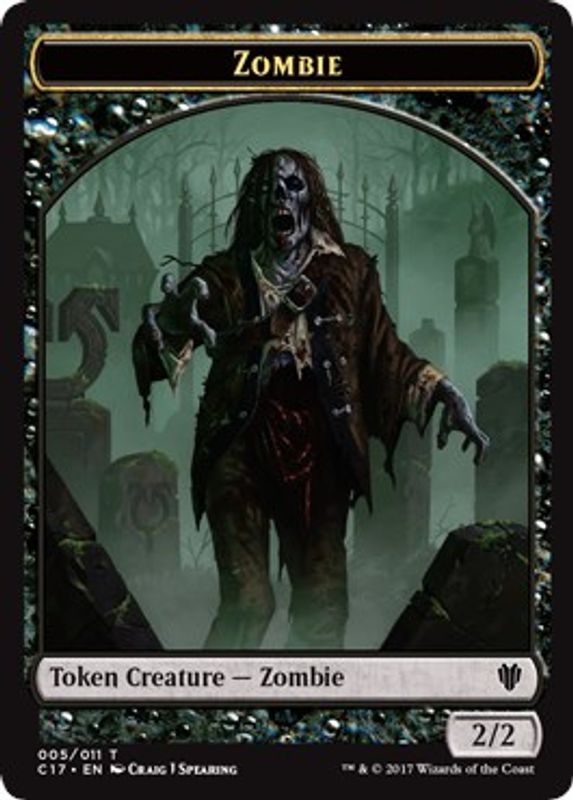 Zombie (005) // Gold (010) Double-sided Token - Token