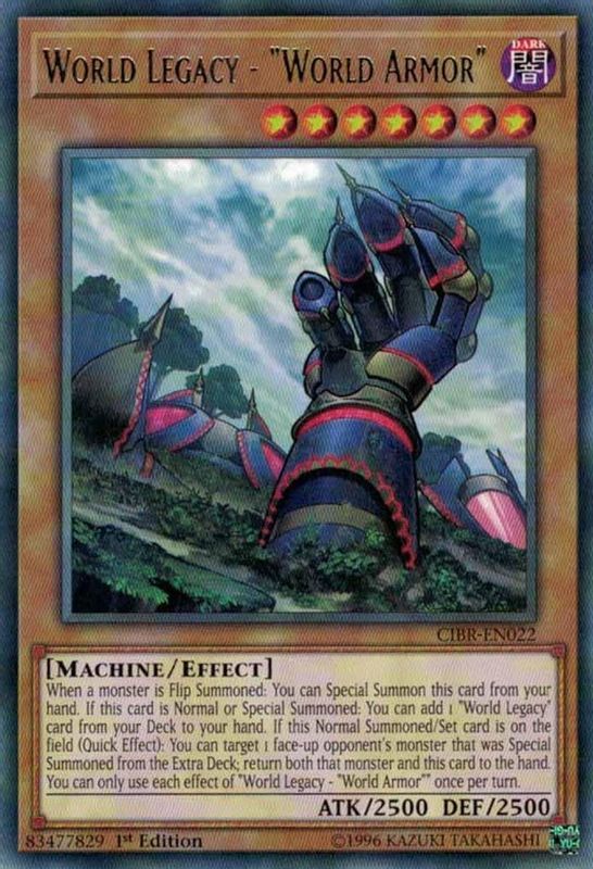 World Legacy - "World Armor" - CIBR-EN022 - Rare