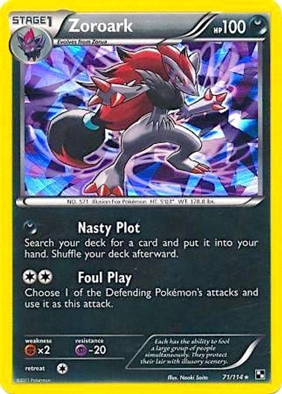 Zoroark - 71/114 (Cracked Ice Holo) - 071/114 - Promo