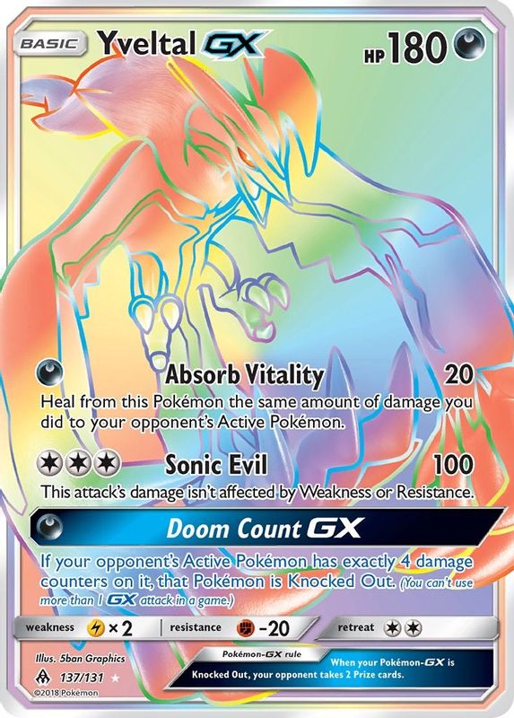 Yveltal GX (Secret) - 137/131 - Secret Rare