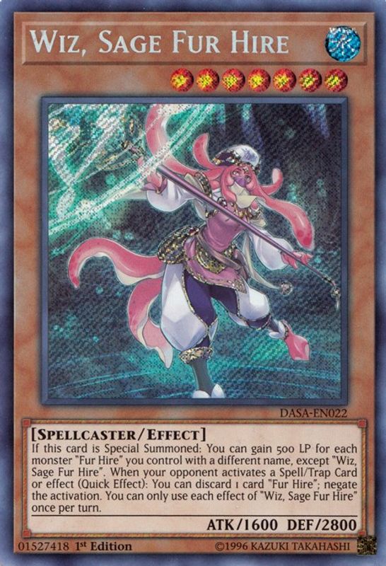 Wiz, Sage Fur Hire - DASA-EN022 - Secret Rare