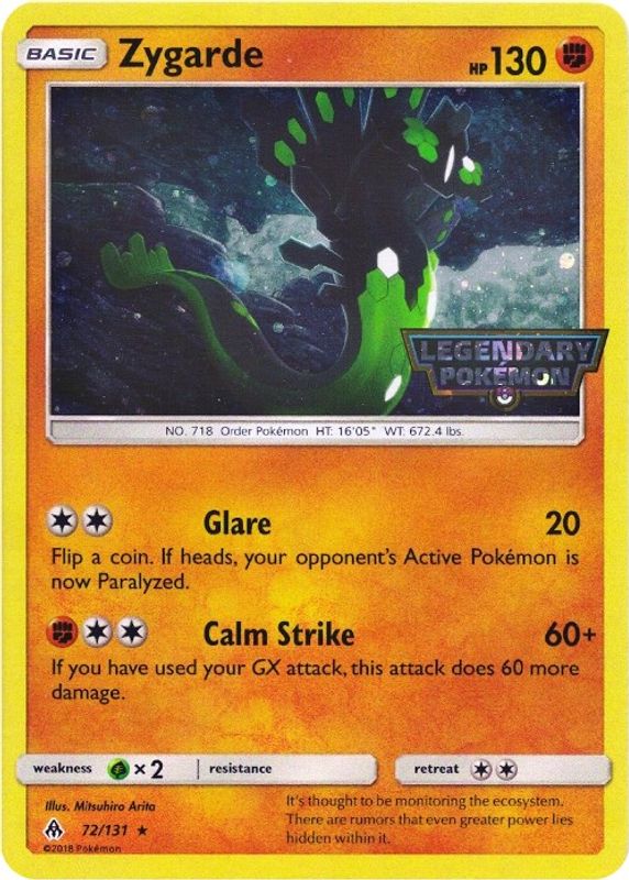 Zygarde - 72/131 (Cosmos Holo) - 072/131 - Promo