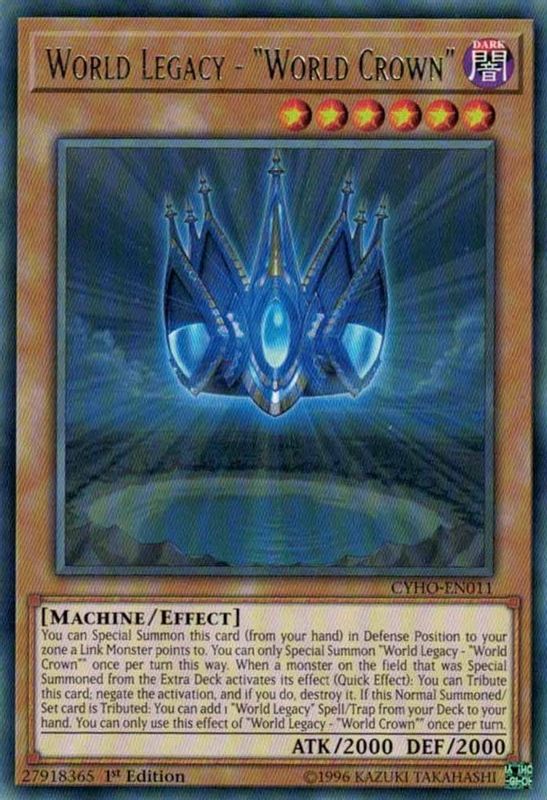 World Legacy - "World Crown" - CYHO-EN011 - Rare