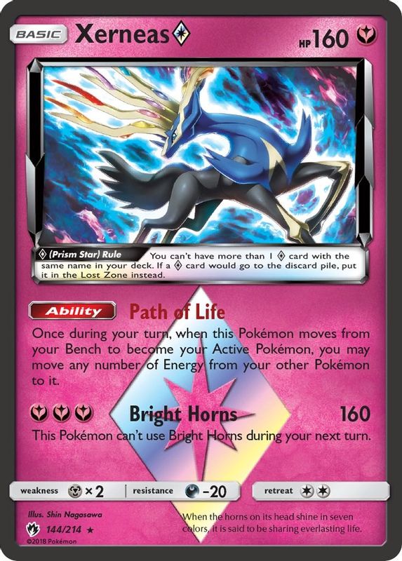 Xerneas Prism Star - 144/214 - Prism Rare