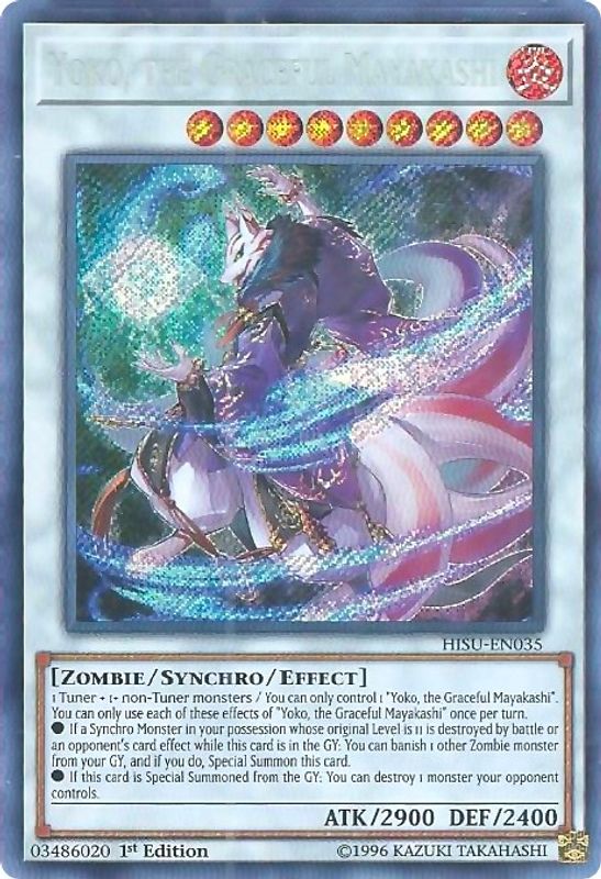 Yoko, the Graceful Mayakashi - HISU-EN035 - Secret Rare