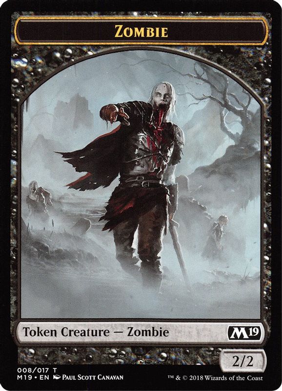 Zombie // Thopter Double-sided Token (Game Night) - 8 // 14 - Token