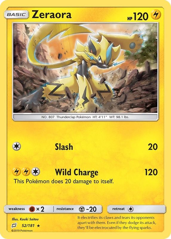 Zeraora - 52/181 - Holo Rare