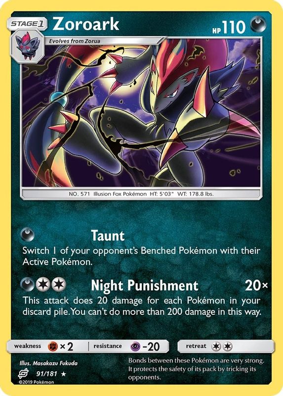 Zoroark - 91/181 - Holo Rare