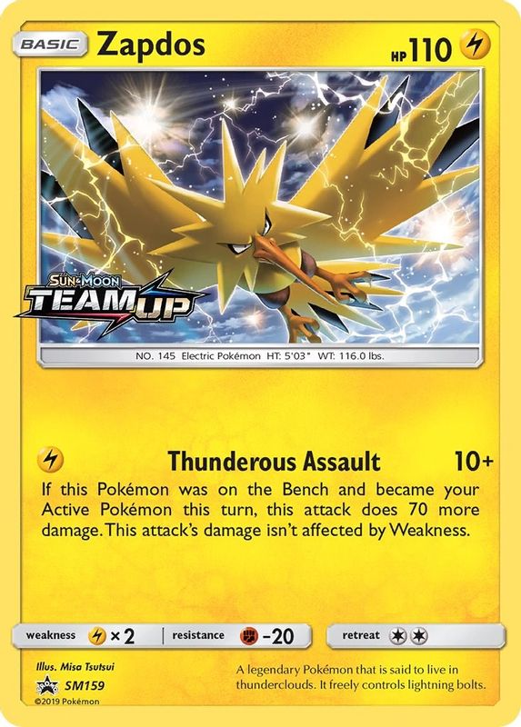 Zapdos - SM159 (Prerelease) - SM159 - Promo