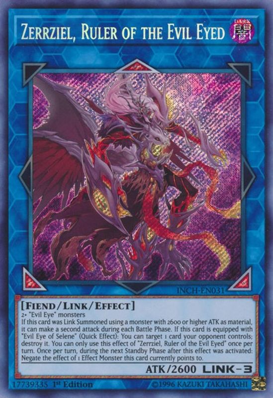 Zerrziel, Ruler of the Evil Eyed - INCH-EN031 - Secret Rare