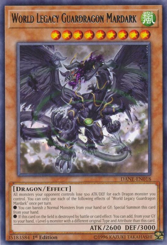 World Legacy Guardragon Mardark - DANE-EN018 - Rare