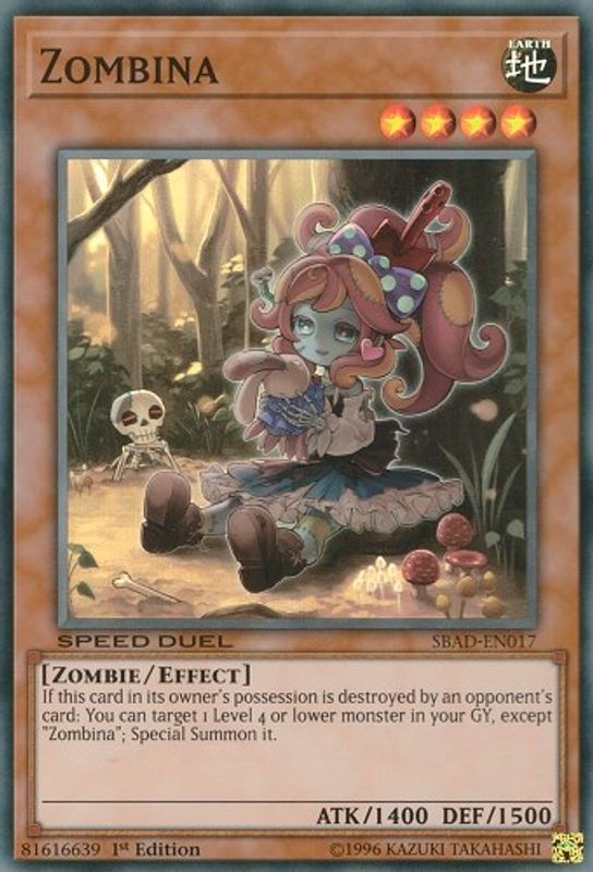 Zombina - SBAD-EN017 - Super Rare