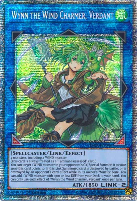 Wynn the Wind Charmer, Verdant (Starlight Rare) - RIRA-EN046 - Starlight Rare