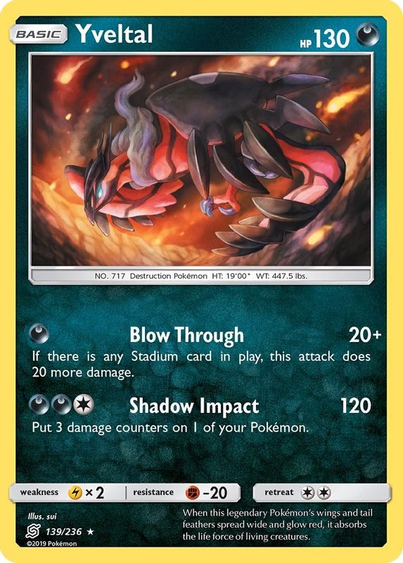 Yveltal - 139/236 - Holo Rare