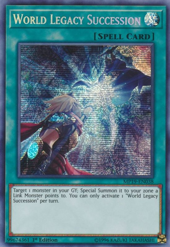 World Legacy Succession - MP19-EN038 - Prismatic Secret Rare