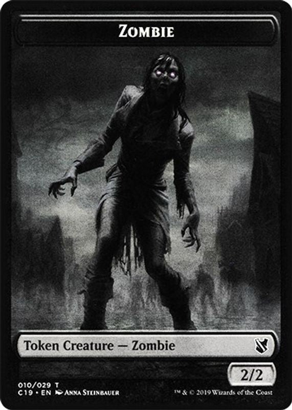 Zombie (010) // Zombie (011) Double-sided Token - Token