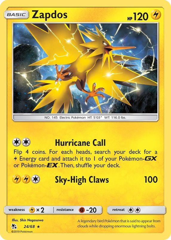 Zapdos - 24/68 - Holo Rare