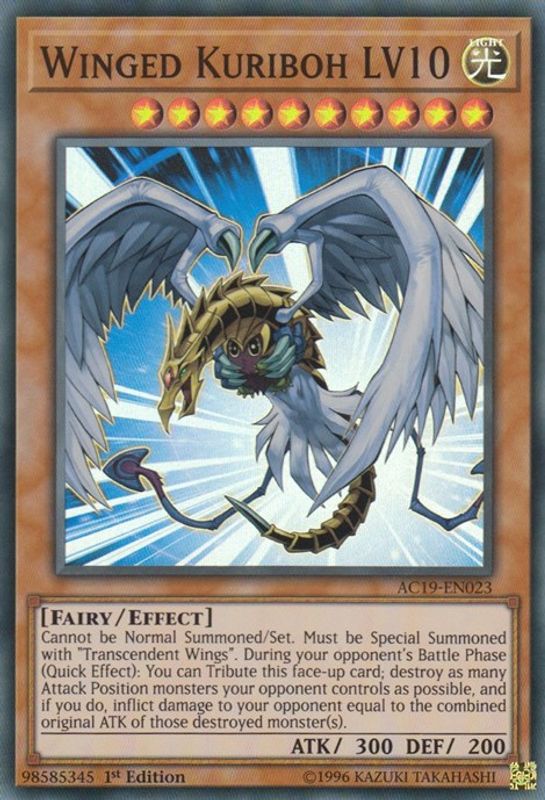 Winged Kuriboh LV10 - AC19-EN023 - Super Rare