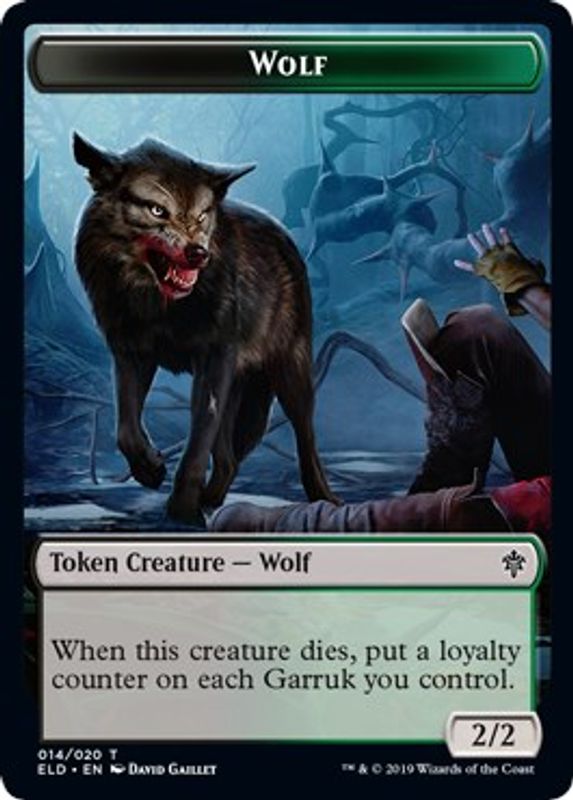 Wolf // Food (18) Double-sided Token - Token