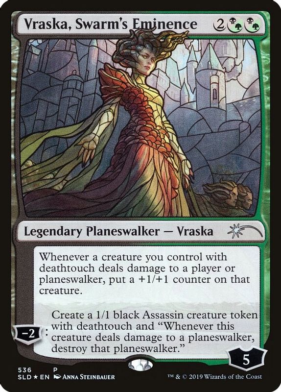 Vraska, Swarm's Eminence (Stained Glass) - 536 - Promo