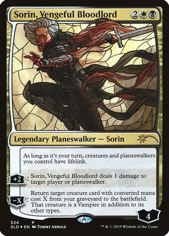 Sorin, Vengeful Bloodlord (Stained Glass) - 524 - Promo