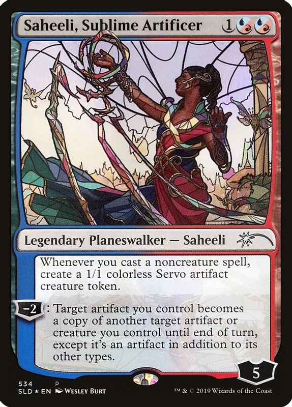 Saheeli, Sublime Artificer (Stained Glass) - 534 - Promo