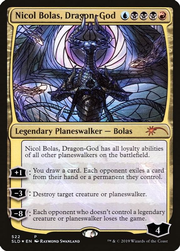 Nicol Bolas, Dragon-God (Stained Glass) - 522 - Promo