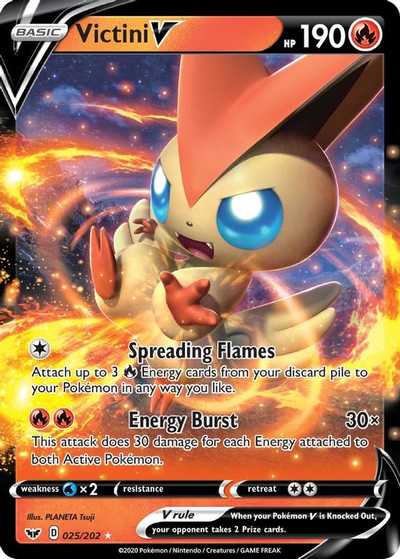 Victini V - 025/202 - Ultra Rare