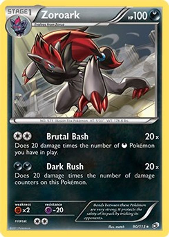 Zoroark - 90/113 - 090/113 - Rare