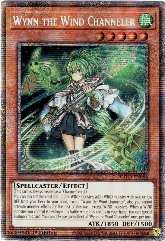 Wynn the Wind Channeler (Starlight Rare) - ROTD-EN086 - Starlight Rare