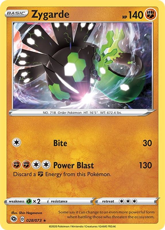 Zygarde - 28/73 - Holo Rare