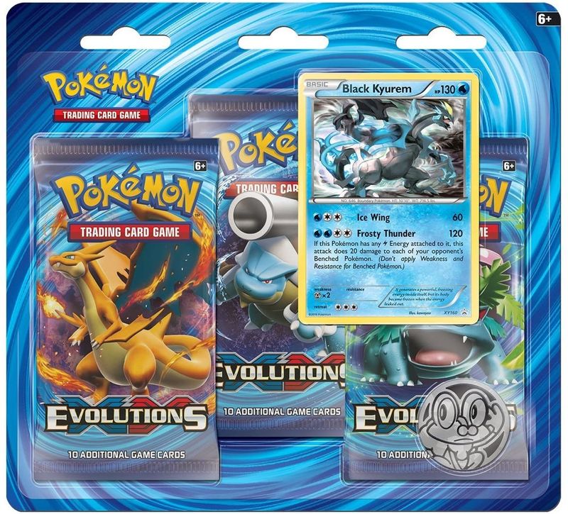 XY - Evolutions 3 Pack Blister [Black Kyurem]