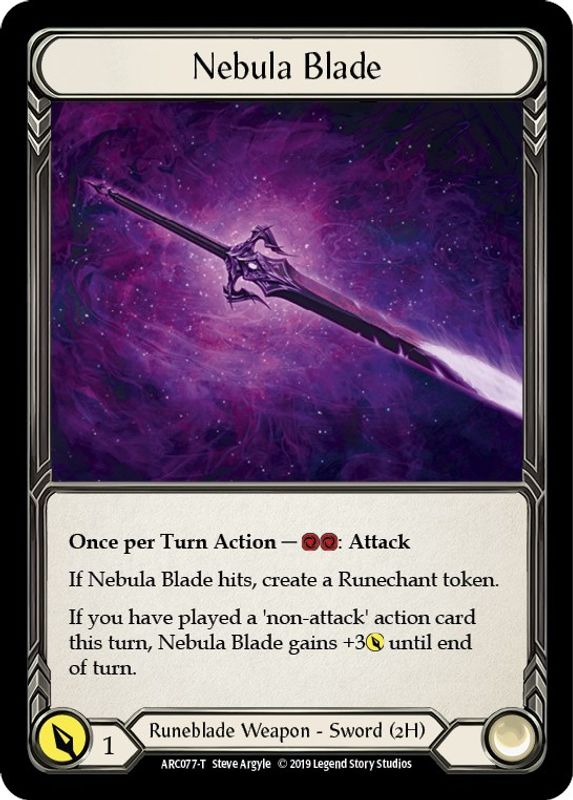 Nebula Blade // Viserai, Rune Blood - ARC077 // ARC075 - Token