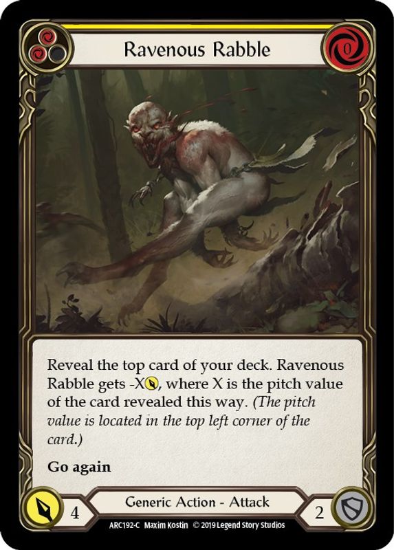 Ravenous Rabble (Yellow) - ARC192 - Common