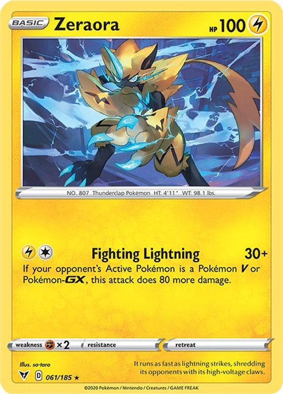 Zeraora - 061/185 - Holo Rare