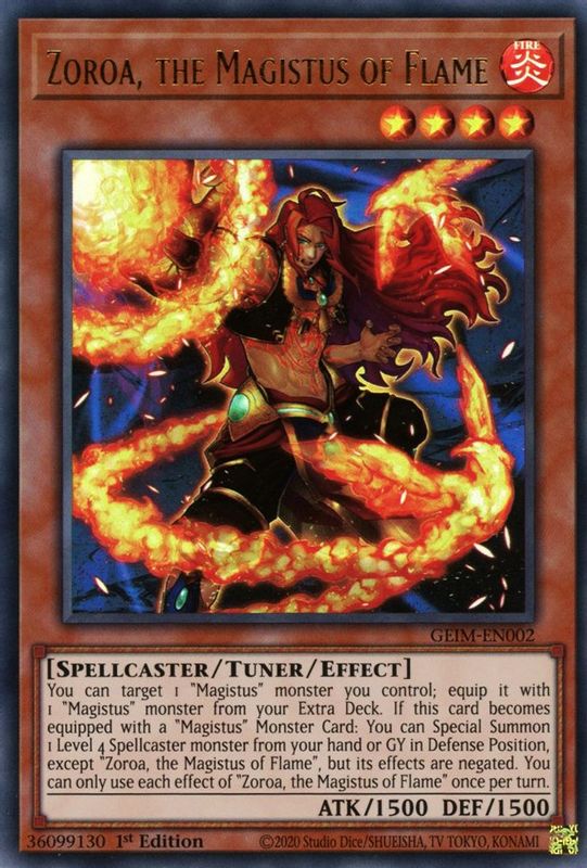 Zoroa, the Magistus of Flame - GEIM-EN002 - Ultra Rare