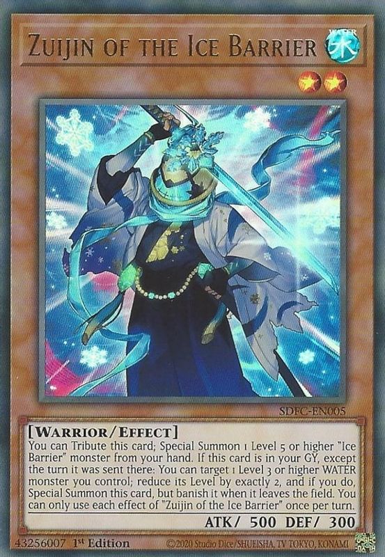 Zuijin of the Ice Barrier - SDFC-EN005 - Ultra Rare