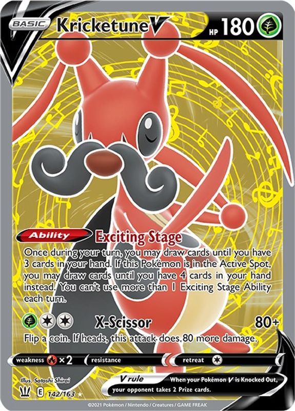 Kricketune V (Full Art) - 142/163 - Ultra Rare