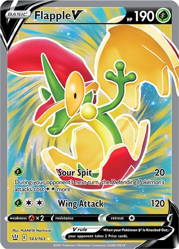 Flapple V (Full Art) - 143/163 - Ultra Rare