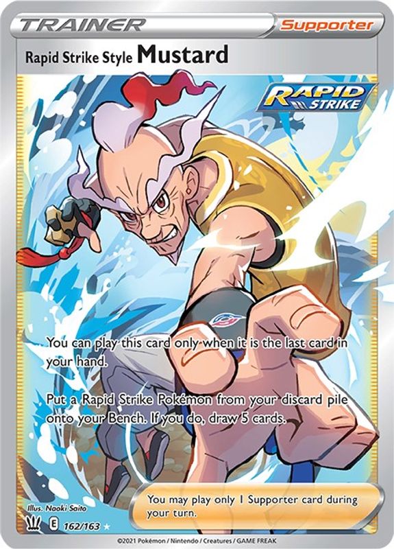 Rapid Strike Style Mustard (Full Art) - 162/163 - Ultra Rare